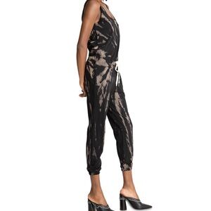 n:PHILANTHROPY Black and Tan Tie-Dye Jumpsuit